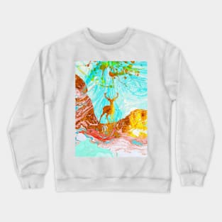 Golden Deer Crewneck Sweatshirt